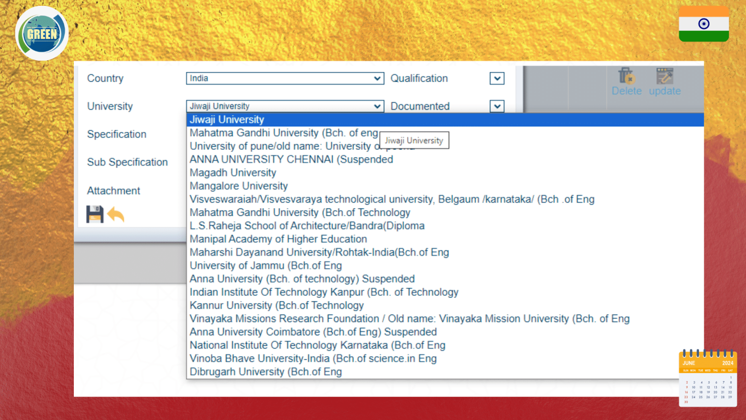 Indian Universities