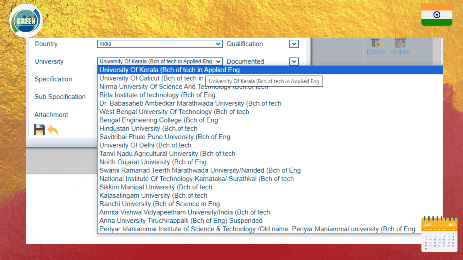Indian Universities