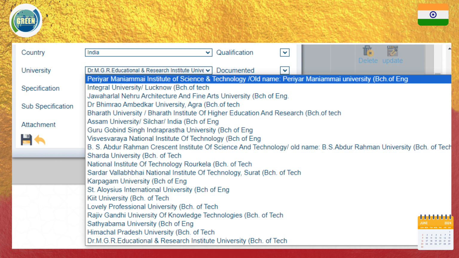 Indian Universities