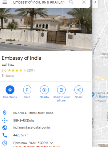 Indian Embassy Qatar