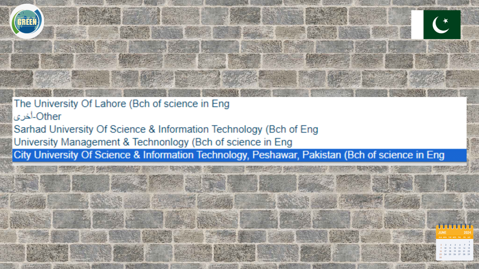Pakistan Universities