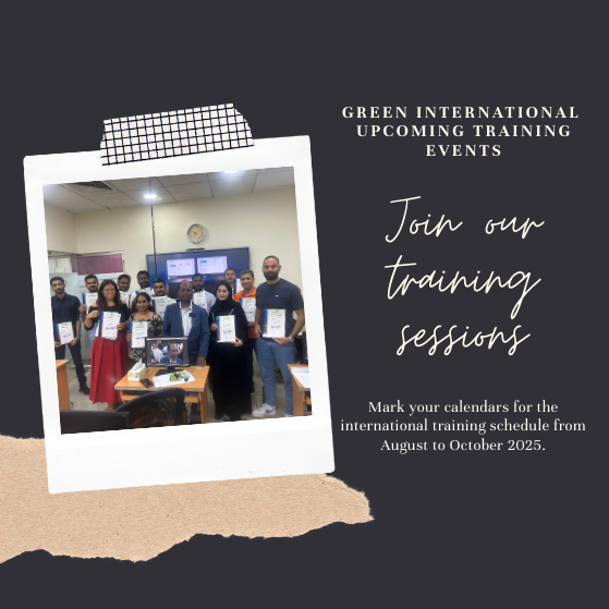 Green International Qatar Training Schedule: August to October 2025