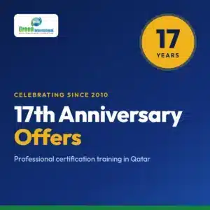 Green International 17th Anniversary Offers on professional certification training in Qatar